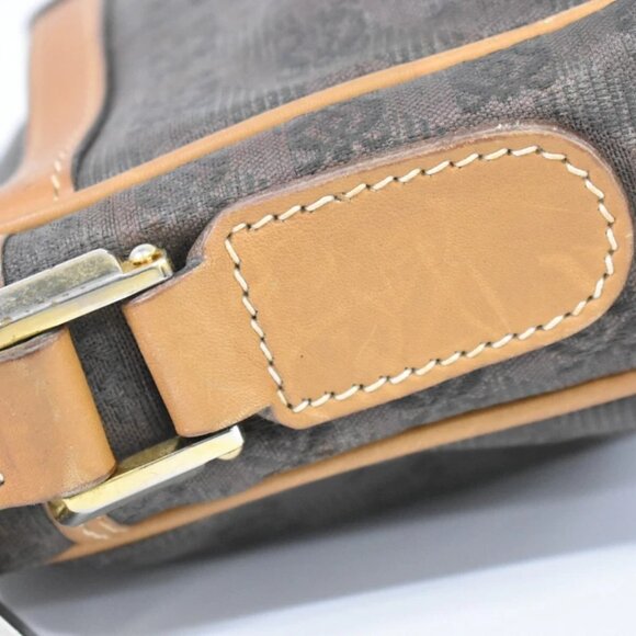 LOEWE Anagram Canvas Shoulder Crossbody Bag Brown - Picture 4 of 10